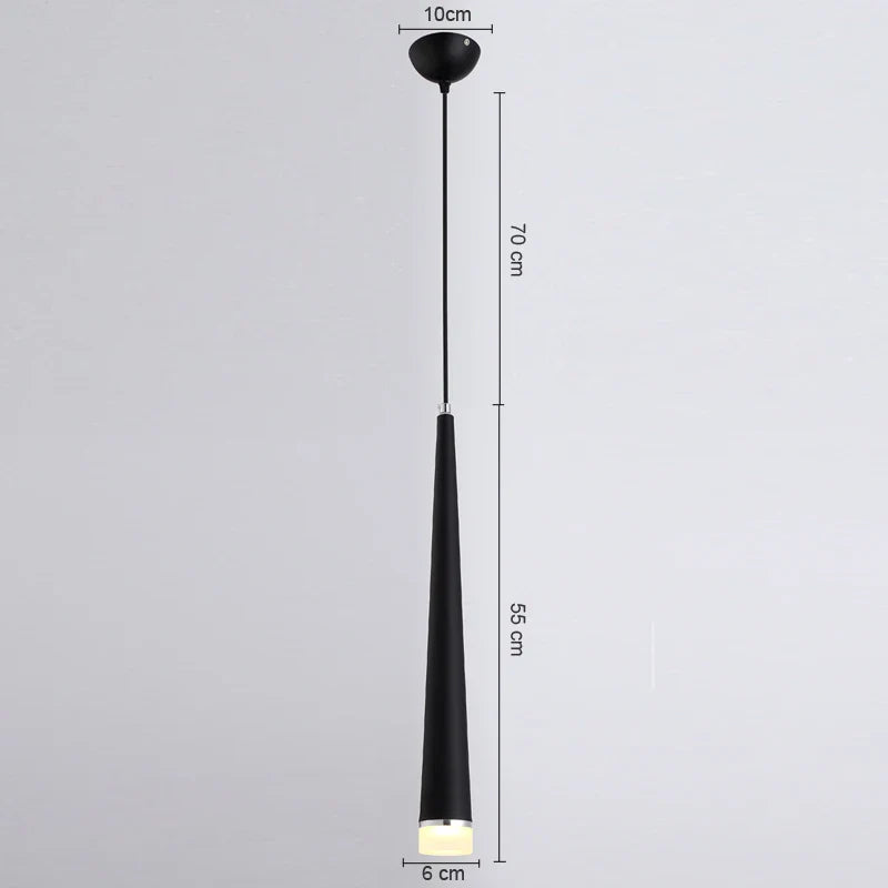 Axyaa Modern 3W LED Cone Pendant Lights for Home and Bar Decor