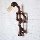 Axyaa Personality Robot Wall Lamp Industrial Style for Home, Restaurant, Bar, and Cafe