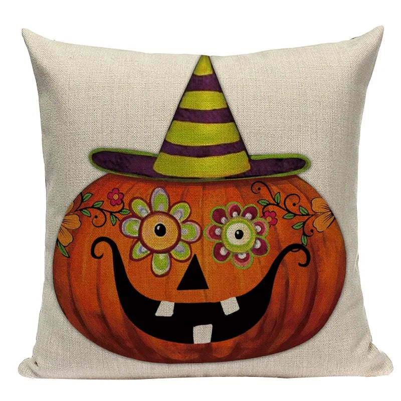 Halloween Skull Masquerade Cushion Cover - Axyaa Branded Decorative Throw Pillow Cover