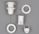 Axyaa E27/E14 Lamp Bulb Holder | Lighting Accessory Fitting Socket Base | Black/White, 110-220V