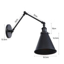 Axyaa Antique Adjustable Iron Loft Wall Sconce LED Industrial Wall Lights