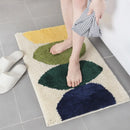 Microfiber Lemon Design Non-Slip Bathroom Mat for Home Decoration by Axyaa