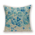 Geometric Linen Cushion Cover for Home Decor - Axyaa's Stylish Throw Pillow Case