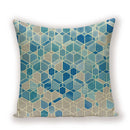 Geometric Linen Cushion Cover for Home Decor - Axyaa's Stylish Throw Pillow Case