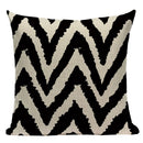 Axyaa Simple Geometry Pillowcase - Zebra Leopard Print Home Cushion