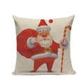 Axyaa Christmas Cushion Cover: Festive Square Pillow Case for Home Xmas Ambience