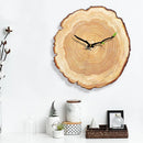 Axya Wood Grain Wall Clock Modern Minimalist Living Room Bedroom European Style Clocks