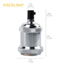 Axyaa Industrial Retro Edison Lamp Base E27 Aluminum Socket Fixture