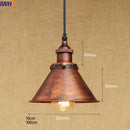Axyaa Rustic Pendant Light Retro Vintage Edison Style Loft Industrial Lamp