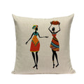 Axyaa African Geometric Dance Pillow Cover Ethnic Bedroom Sofa Decor