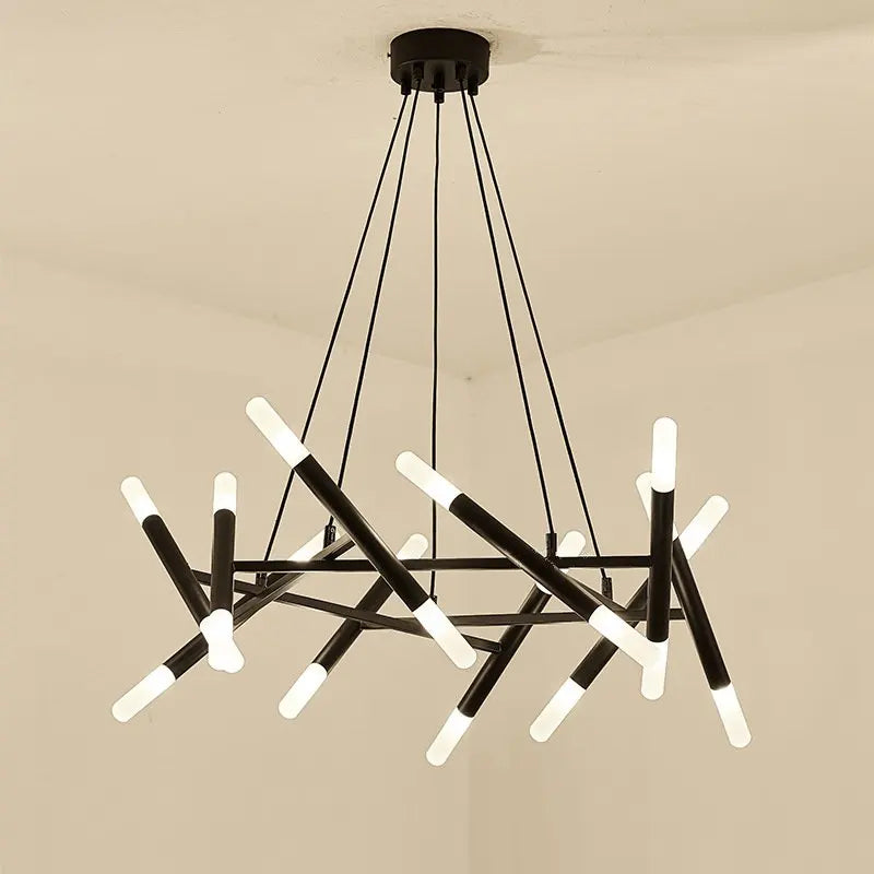 Axyaa Retro Nordic LED Chandelier for Kitchen Living Room Restaurant