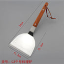 Axya Stainless Steel Turner Spatula Scraper with Wooden Handle