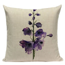 Axyaa Velvet Deer Floral Stripes Pillow Cover for Sofa Beds and Car