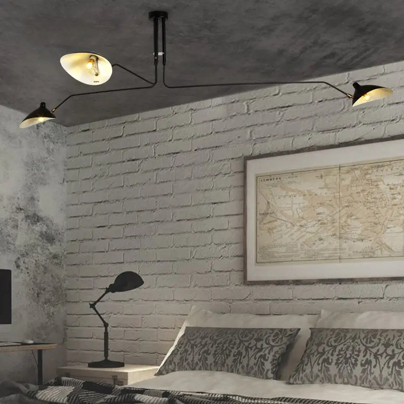Axyaa Spider Serge Mouille Ceiling Light - Modern Art Deco Home Lighting Fixtures