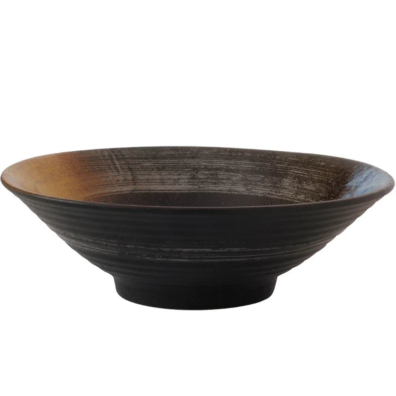 Axya 9.5" Ceramic Large Ramen Bowl - Japanese Tableware Deep Soup Bowl