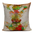 Axyaa Music Series High Quality Cotton Linen Cushion Cover Pillow Case
