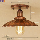 Axyaa Industrial Vintage Edison LED Ceiling Light Fixture