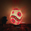 Axyaa Turkish Mosaic Egg Lamp: Vintage Handcrafted Glass Bedside Light