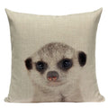 Axyaa Deer Print Cushion Cover 45x45cm Sofa Car Decor Pillow
