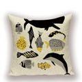 Axyaa Nordic Fish Cushion Covers – High Quality Decorative Pillows