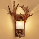 Axyaa Antler Resin Wall Light for Bedroom, Living Room, Cafe, Hotel - Retro Design Wall Sconce