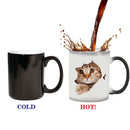 Axyaa Color-Changing Mug – Wolf Tiger Panther Design – Ideal Birthday Gift for Coffee Lovers.