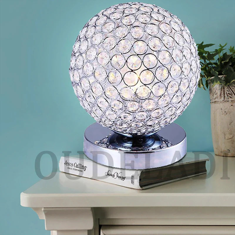 Axya Crystal Table Lamp E27 LED Desk Lamp for Modern Desktop Decoration