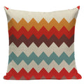 Axyaa Geometric Linen Cushion Cover Multicolour Decorative Pillow for Home Sofa