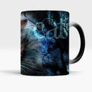 Magic Cat Color Changing Coffee Mug by Axyaa: Heat Sensitive Porcelain Tea Cup for Friends