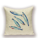 Axyaa Nordic Fish Cushion Covers – High Quality Decorative Pillows