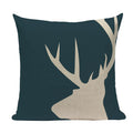 Axyaa Geometric Deer Pillow Cover - Nordic Home Decoration 45X45Cm