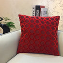 Axyaa Circle Chenille Flocking Pillow Case 45x45cm - Grey Yellow Purple Red Green Coffee
