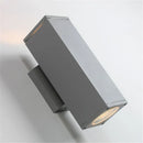 Axyaa Outdoor Waterproof LED Wall Lamps Aluminum E27 Bulbs for Courtyard Garden.