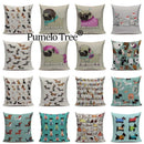 Axyaa Cartoon Animal Pillowcase for Sofa Bed - Cute Decorative Cushion Cover
