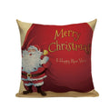 Axyaa Christmas Cushion Cover: Festive Square Pillow Case for Home Xmas Ambience