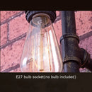 Axyaa Retro Water Pipe Wall Lamp for Staircase, Aisle, Café, Bar, Club, and Warehouse