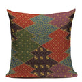 Axyaa Japanese Print Linen Cushion Covers - Fuji Kimono Girl Sea Theme