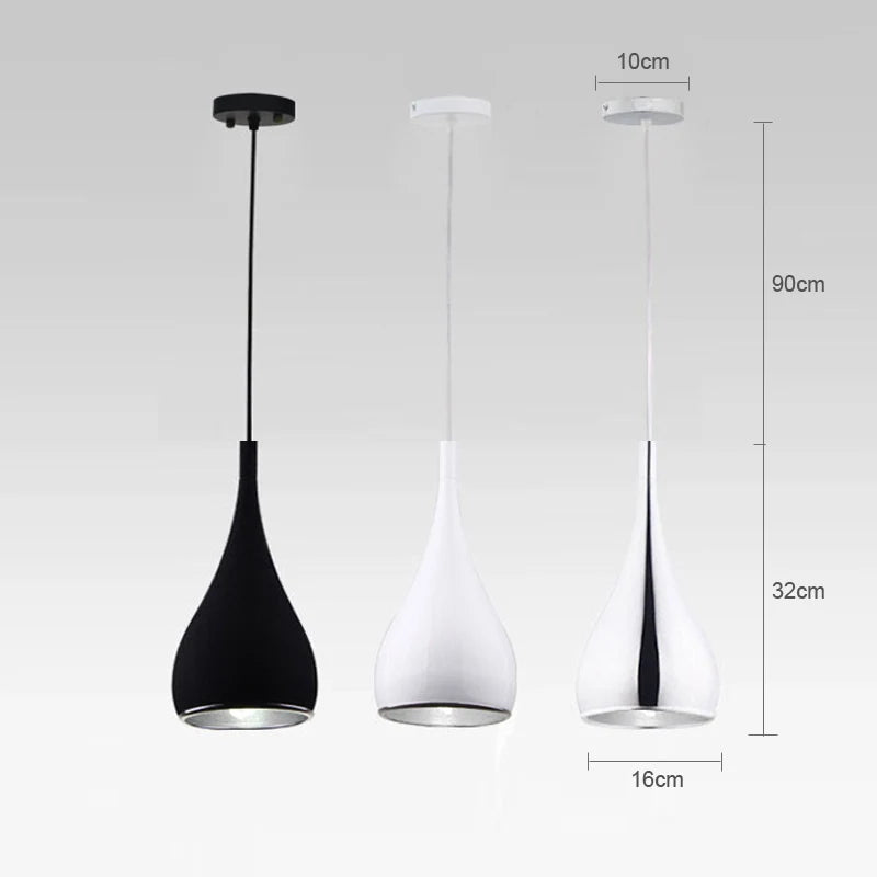 Axyaa Minimalist LED Pendant Lights - Modern Dining Room Home Decor Lighting