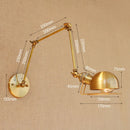 Axyaa Retro Loft LED Wall Sconce Swing Arm Edison Lamp