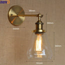Axyaa Retro Glass Wall Lights - Rustic Loft Industrial Sconce