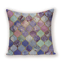 Geometric Linen Cushion Cover for Home Decor - Axyaa's Stylish Throw Pillow Case