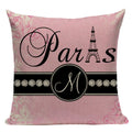 Axyaa London Bridge Paris Eiffel Tower Decorative Printed Throw Pillows