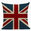 Axyaa Union Jack American Flag Throw Pillow Cases, 45x45cm, Top King Size Bed Print