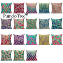 Geometric Linen Cushion Cover for Home Decor - Axyaa's Stylish Throw Pillow Case