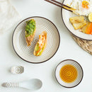 Axya Ceramic Dinner Plate Set for Restaurants and Canteens