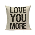 Axyaa Love Letter Cushion Cover Decorative Pillows Sofa Car Home Decor Linen Throw Pillow Case