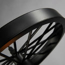 Axyaa Industrial Wheel Chandelier for Cafe, Bar, and Dining Room