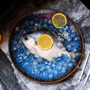 Axya™ Ceramic Steak Dish Cat Eye Blue Plate for Western Style Food & Pasta