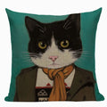 Axyaa Meow Star Cat Cushion Cover 45x45cm - Cute Cartoon Animal Design