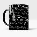 Axyaa Color Change Calculus Formula Ceramic Coffee Mug - Heat Reveal Magic Cup